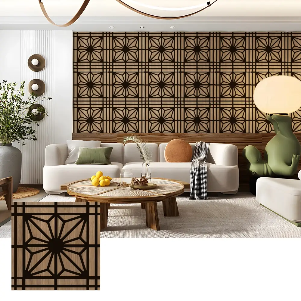 پانل های آکوستیک روکش چوب طبیعی برای دیوارهای سینما